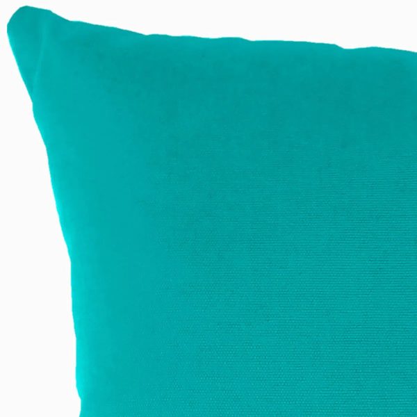 Close-up of the durable UV-resistant Sunbrella fabric and clean knife-edge stitching.