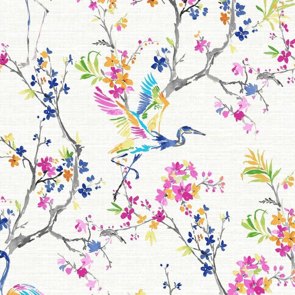 Close-up of the delicate floral print and soft plain weave microfiber fabric.